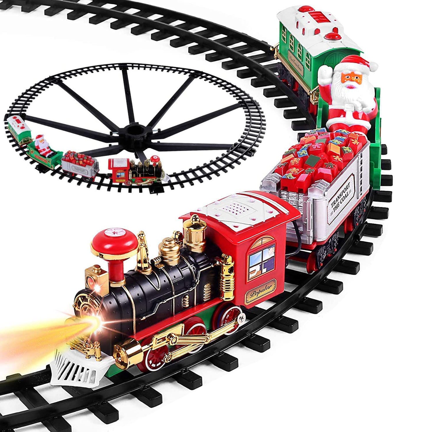 Electric Train Set Kid Toy Xmas Steam