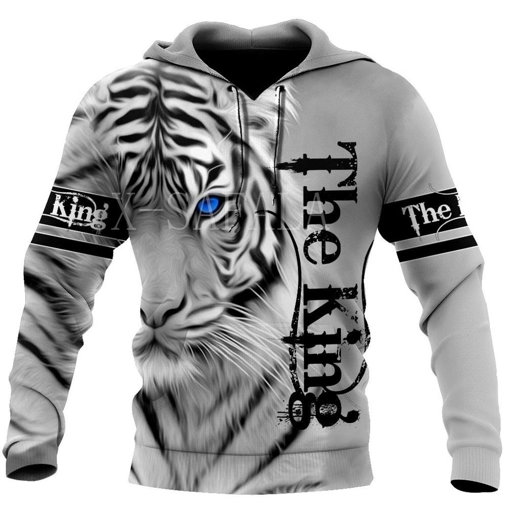 Cool White Tiger 3D All Over Print Hoodie 🐅❄️