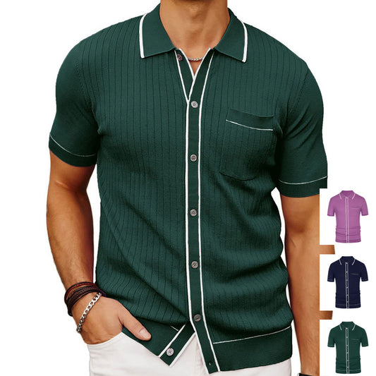 Men's Chic Fashion Short Sleeve Shirt For Summer And Autumn