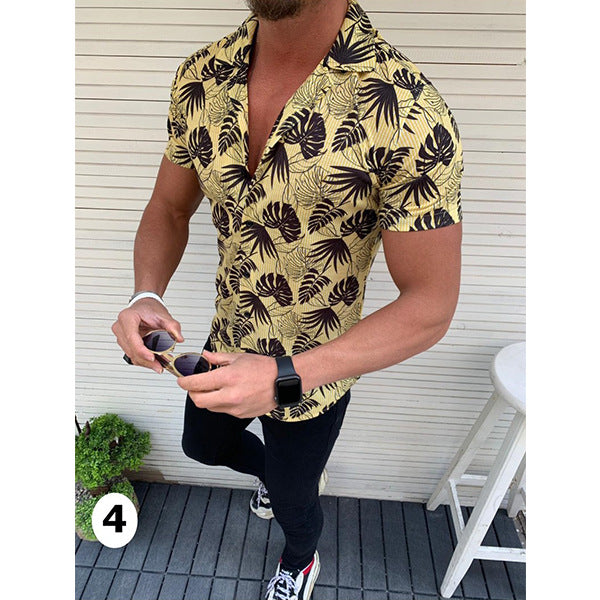 Men’s 3D Printed Short Sleeve Graphic Shirt 👕✨