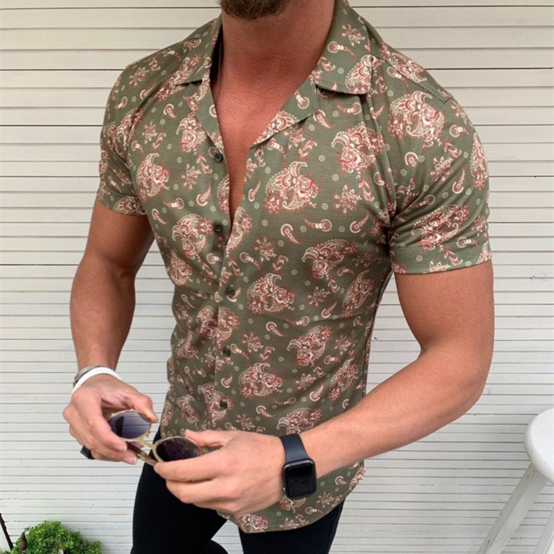 Men’s 3D Printed Short Sleeve Graphic Shirt 👕✨