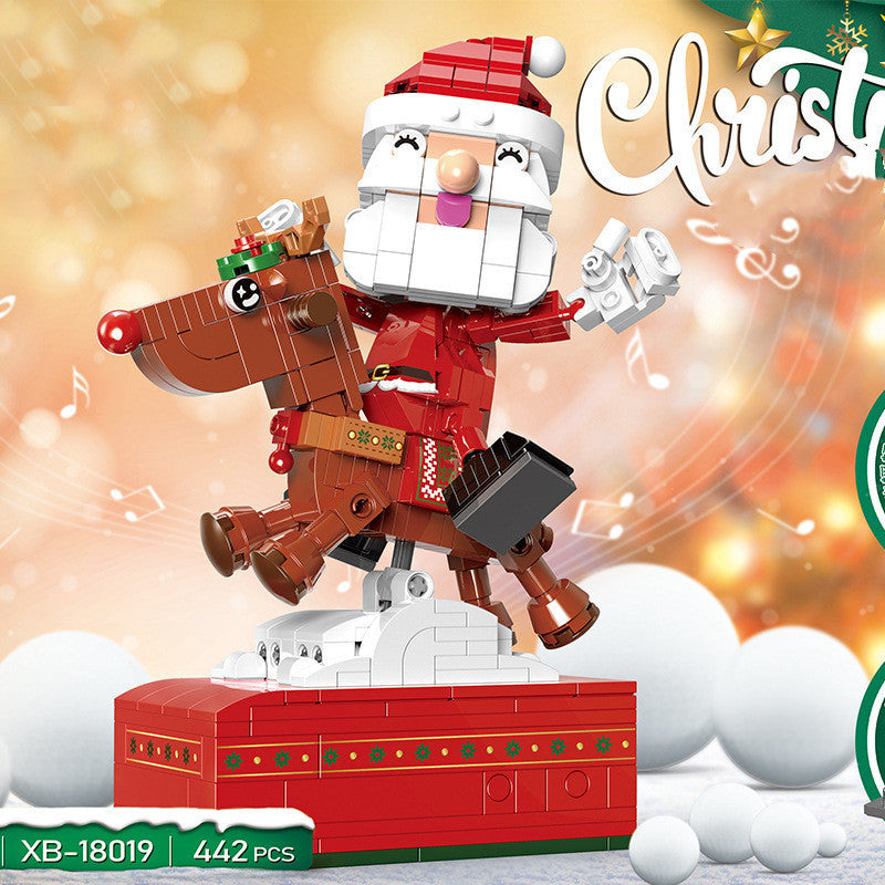 Christmas Castle Music Box Building  | Block Toys