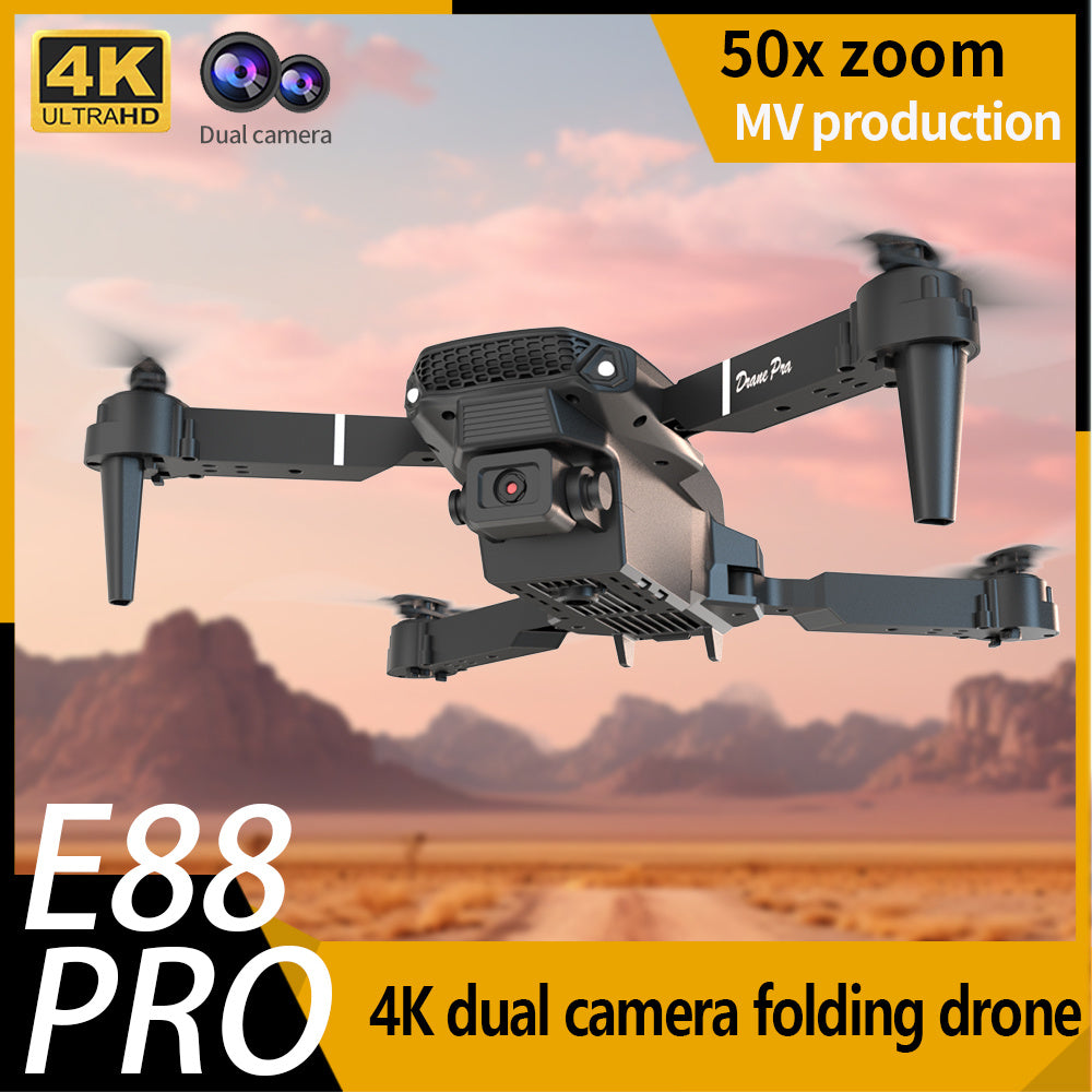 Remote Control Toy | E88 Dual Camera Drone, WiFi FPV Double Folding RC Quadcopter Altitude Hold