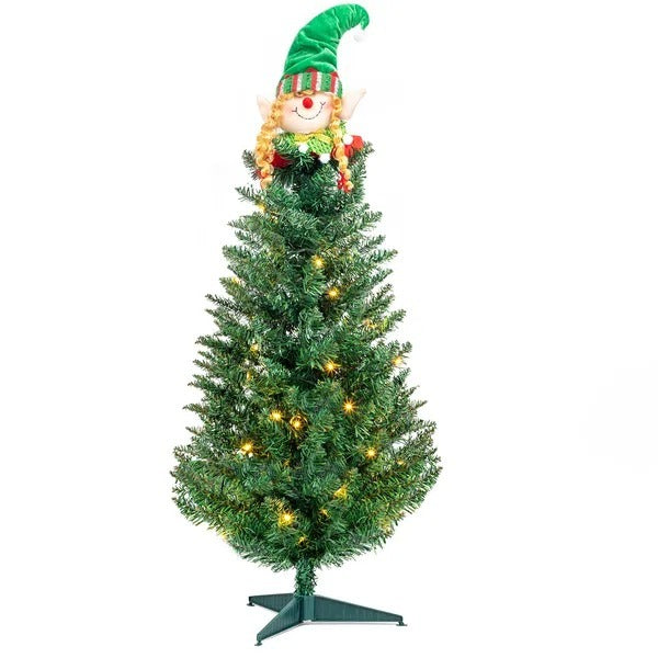 Christmas Tree Green With Santa Claus Decoration | 3ft 129 Branches