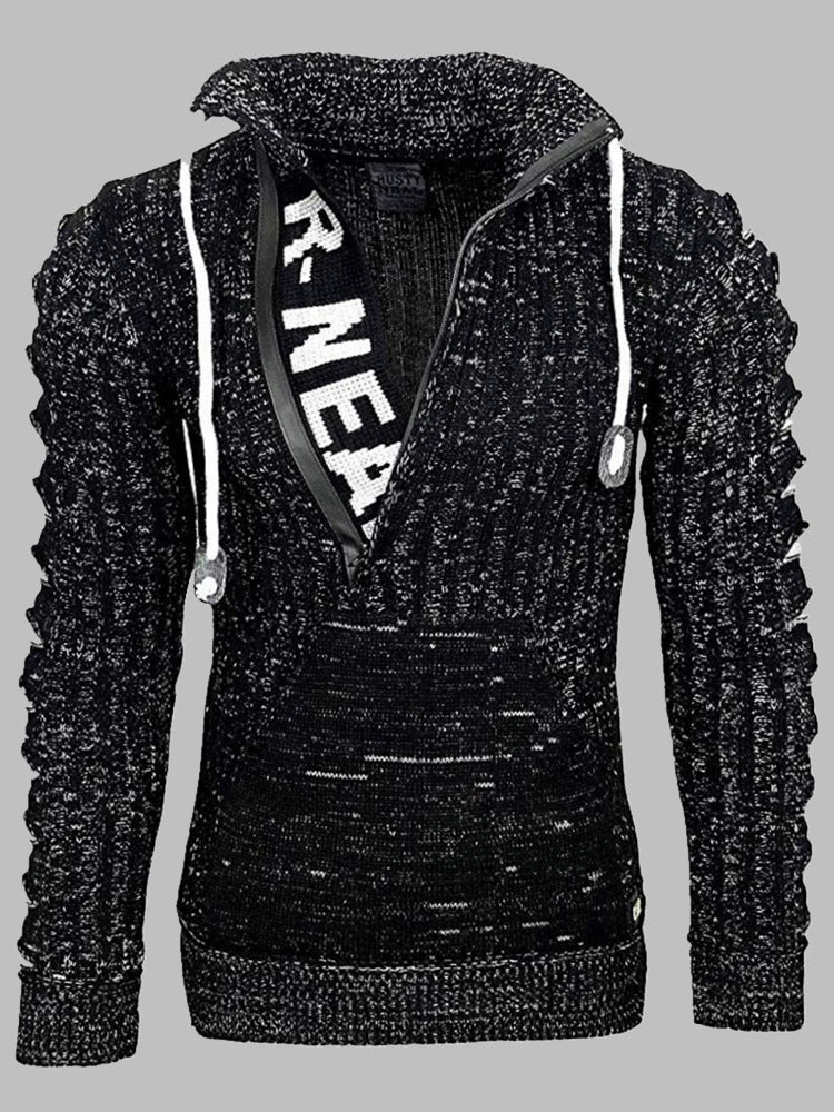Men's Loose Hooded Pullover Trend Sweater 👕🔥