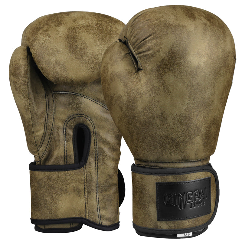 Vintage PU Leather Boxing Gloves With Foami Liner
