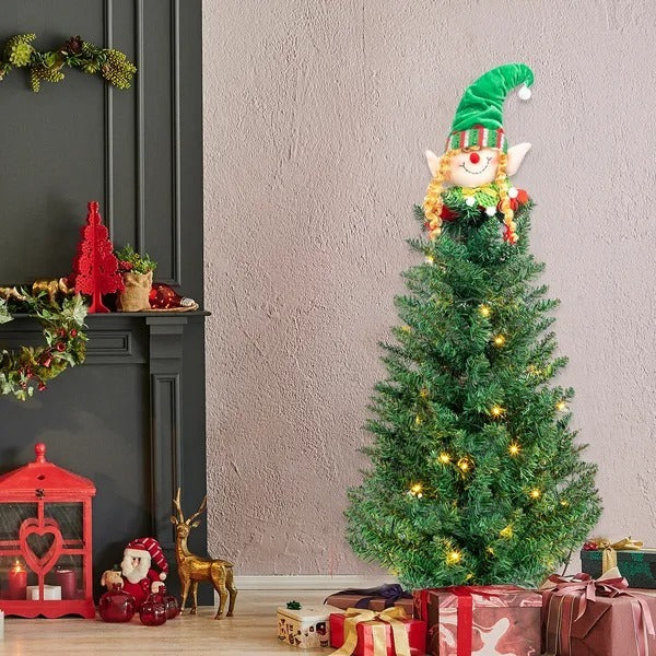 Christmas Tree Green With Santa Claus Decoration | 3ft 129 Branches