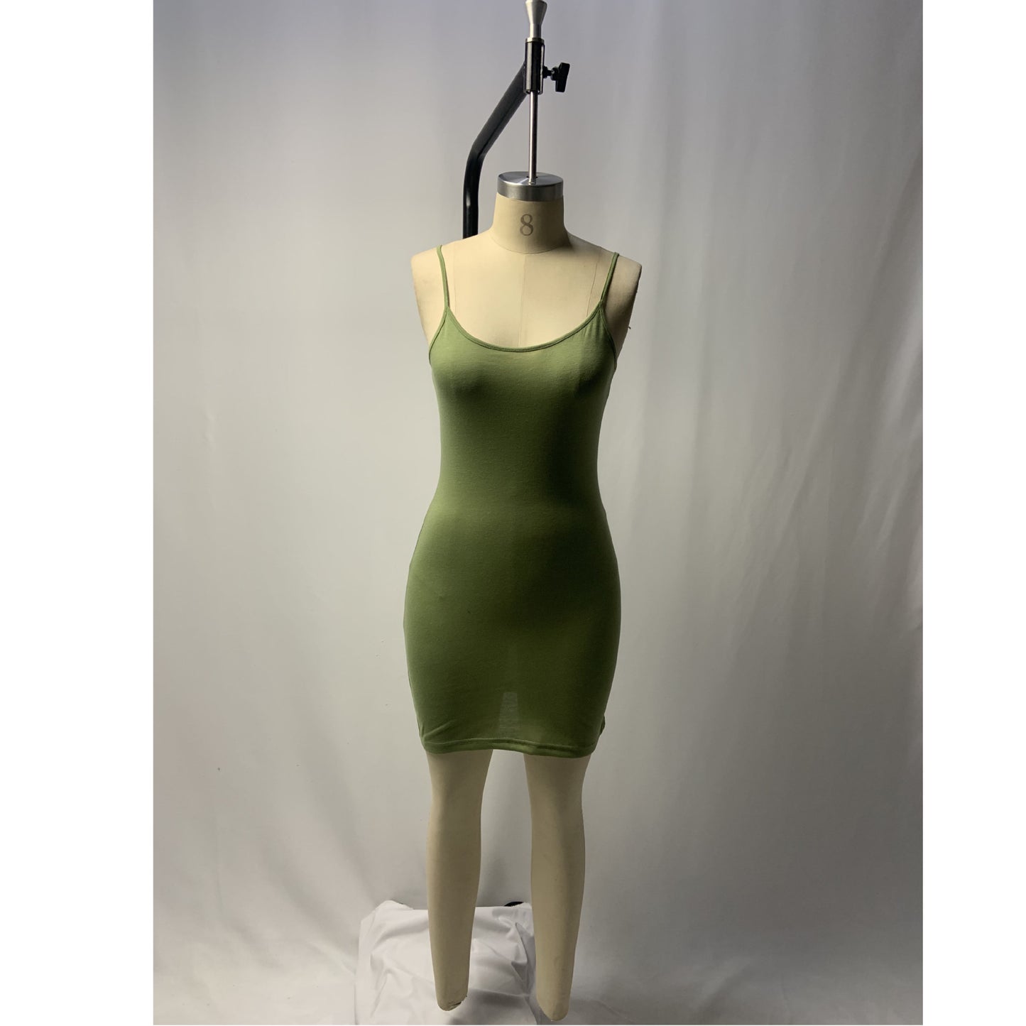 Women’s Solid Color Slim Suspender Dress – Comfortable & Elegant Casual Wear