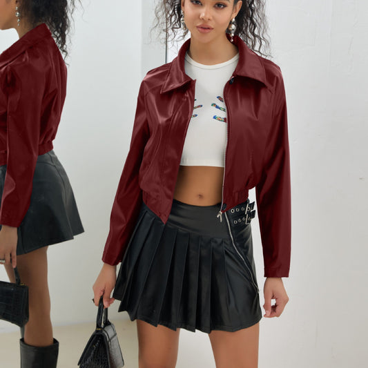 Old School American Style Coat for Women | Zipper Jacket