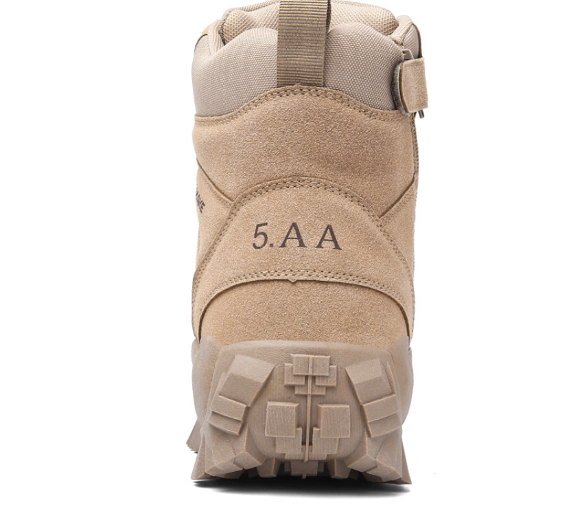 Men's Combat High-top Black Boots For Training Combat And Hiking