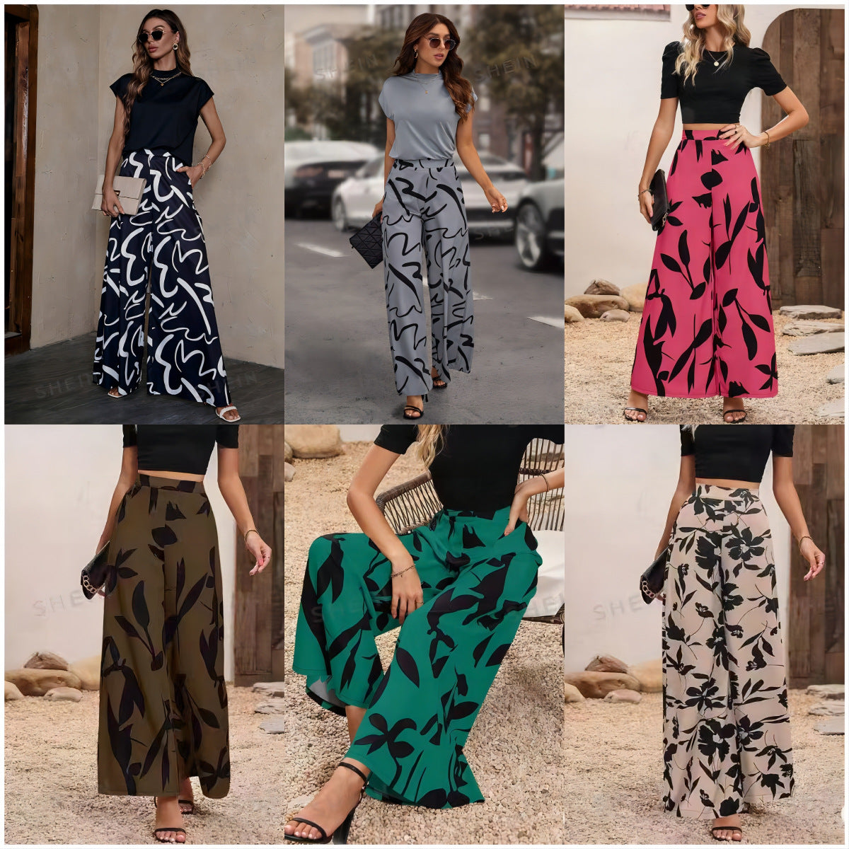 Women’s Street Style Wide-Leg Pants – Creative Hip-Hop Spring Trousers