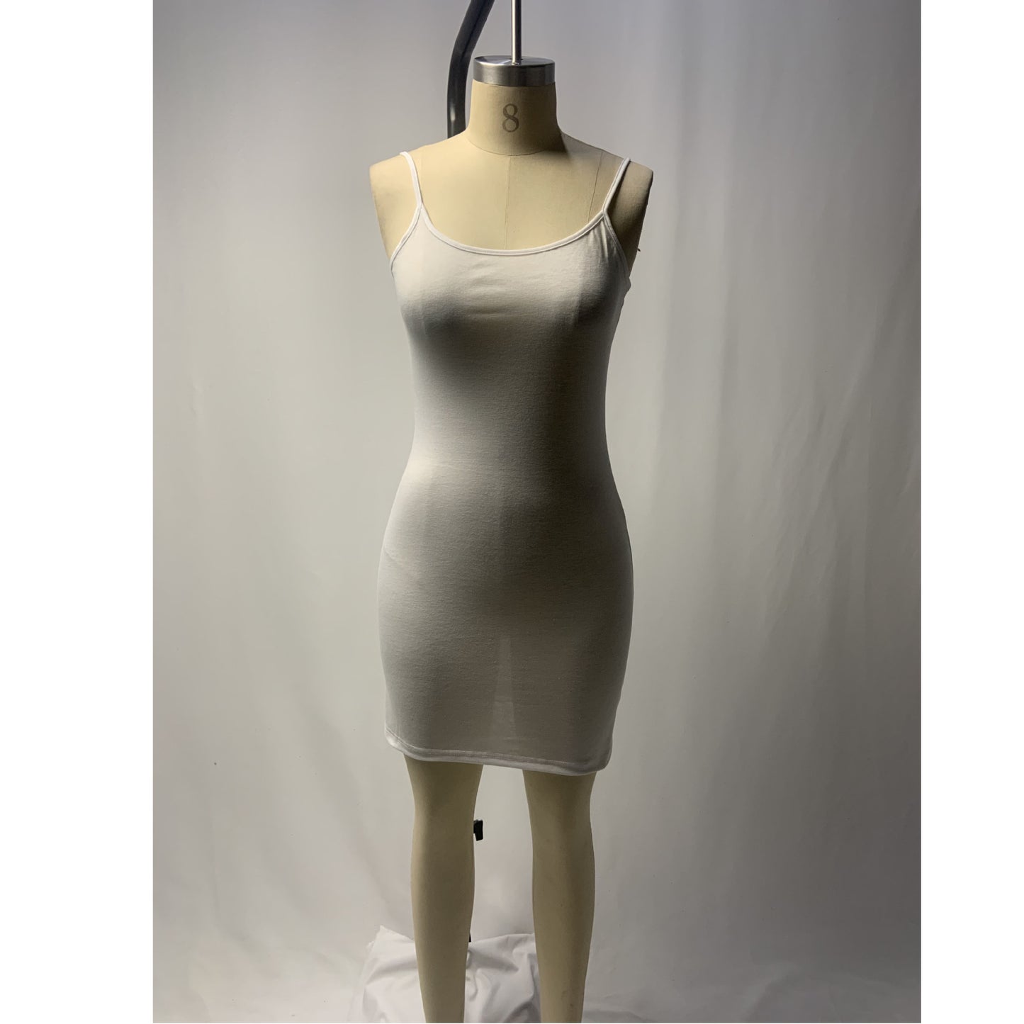 Women’s Solid Color Slim Suspender Dress – Comfortable & Elegant Casual Wear