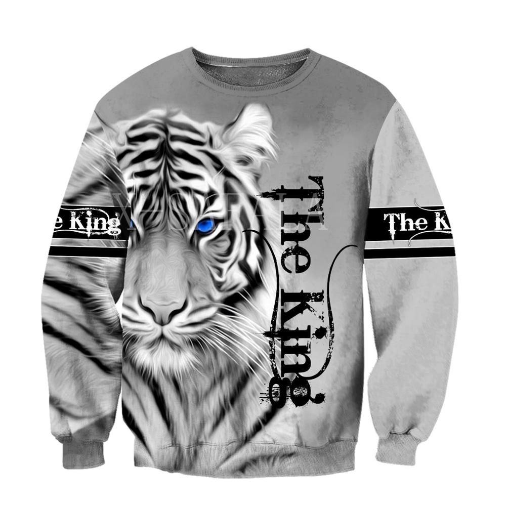 Cool White Tiger 3D All Over Print Hoodie 🐅❄️