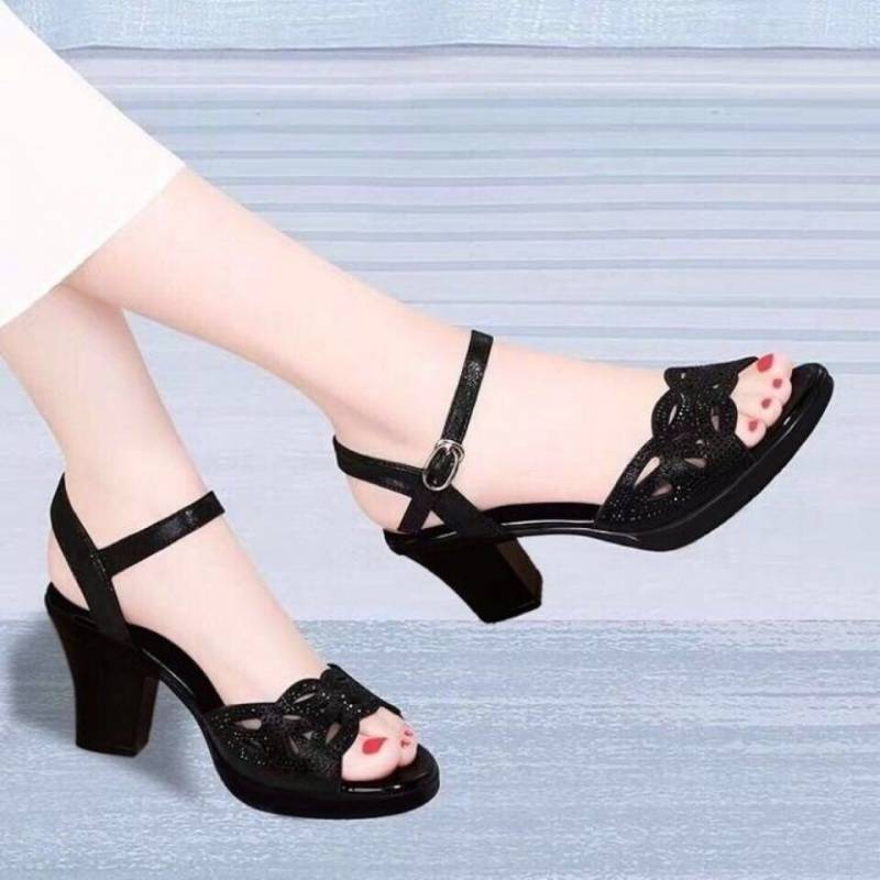 Low Price Mid-heel Shoes | Rhinestone High Heels