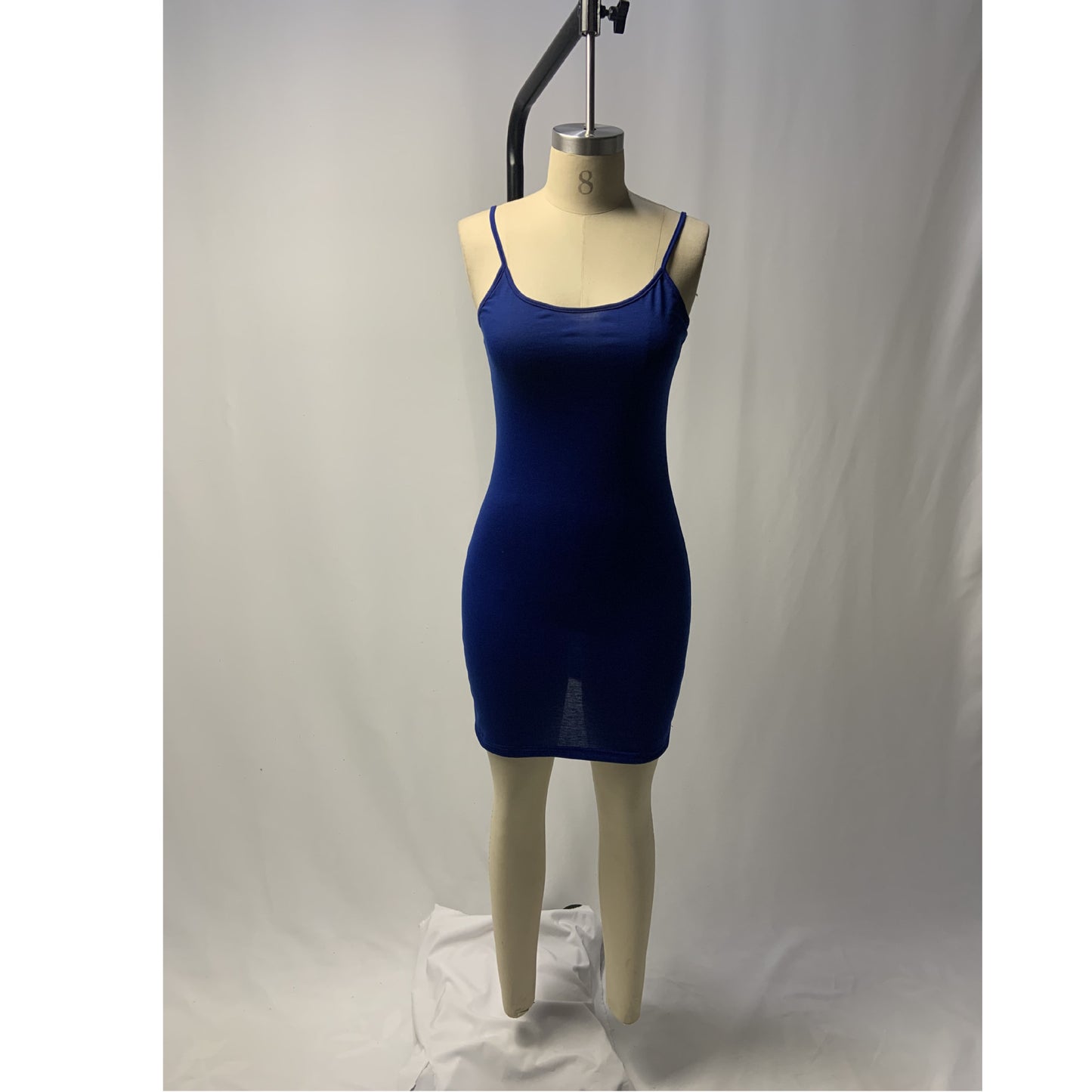 Women’s Solid Color Slim Suspender Dress – Comfortable & Elegant Casual Wear