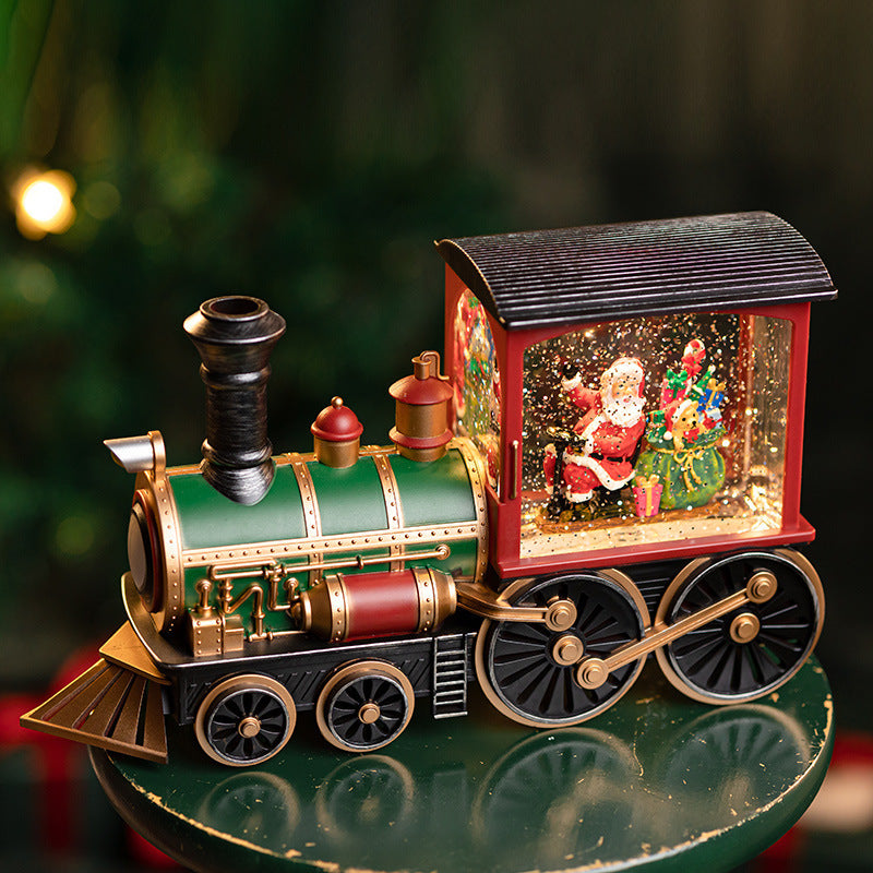 Christmas Train Music Box | Toy With Snow Crystal Ball Children's Toys