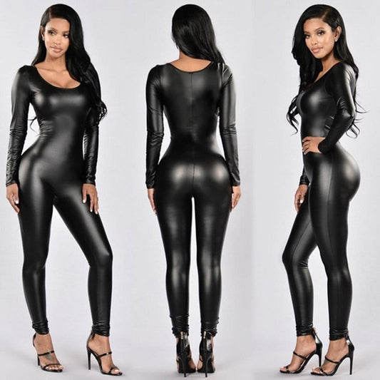 Women Patent Leather One-piece Corset Queen To look sexy, elegant, and stylish.