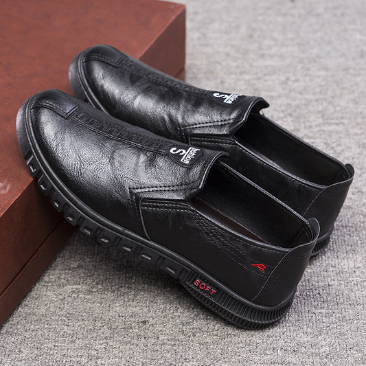 Men's Quality Cowhide Shoes Rubber Sole And First layer In pig Insole