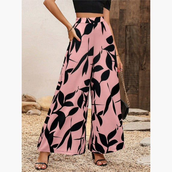 Women’s Street Style Wide-Leg Pants – Creative Hip-Hop Spring Trousers