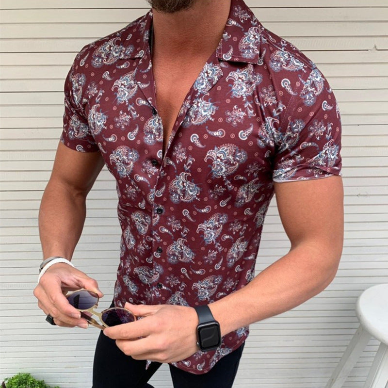 Men’s 3D Printed Short Sleeve Graphic Shirt 👕✨