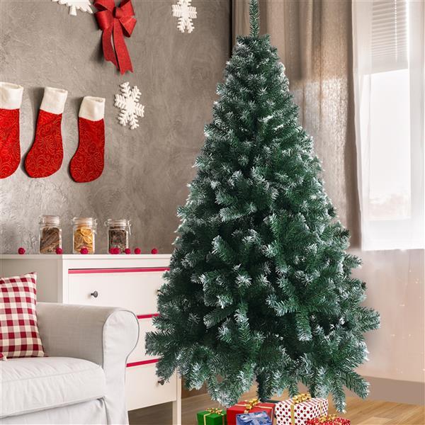 Green Spray White Christmas Tree | Approximately 6 feet