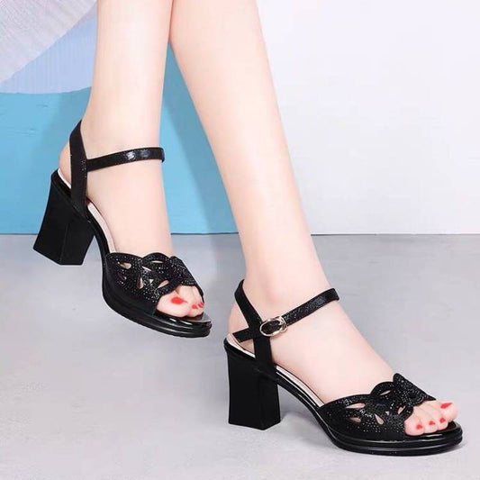 Low Price Mid-heel Shoes | Rhinestone High Heels