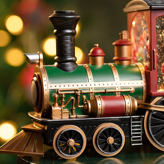 Christmas Train Music Box | Toy With Snow Crystal Ball Children's Toys