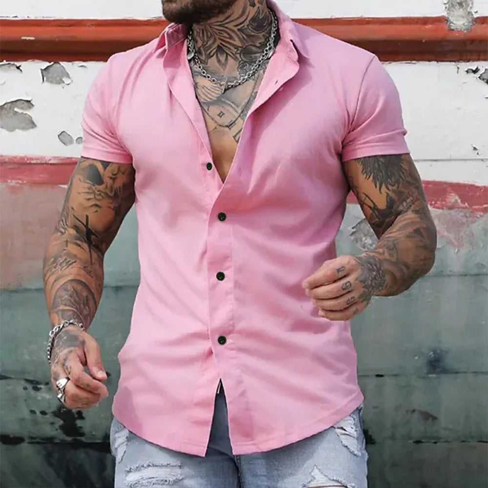 Men's Comfortable button-down shirt for many hours of freshness
