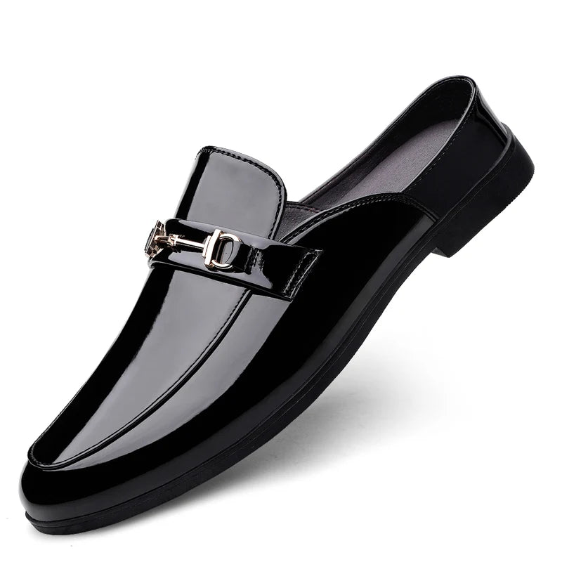 Men's Crocodile Slippers Fashion Outdoor Leather Loafers Comfortable Summer Casual Shoes Non-slip Design Footwear for Men