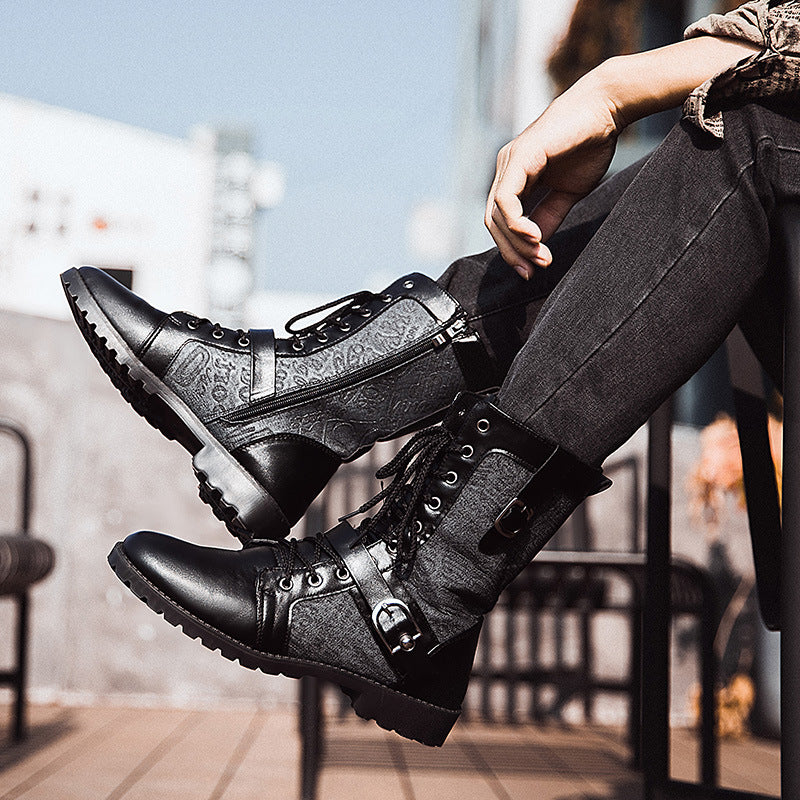 Men Martin Trendy Boots -  Sophistication And Elegance