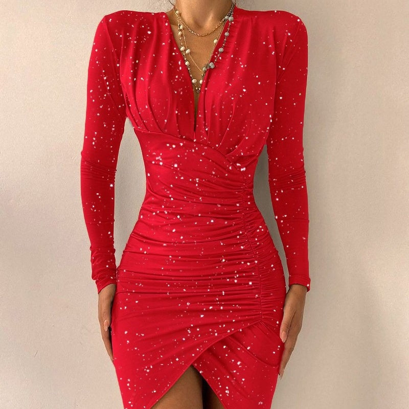 Women's New Printed Slim Fit Dress 👗🌸