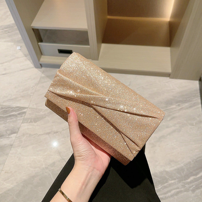 Gold Fashion Envelope Clutch Women Bag