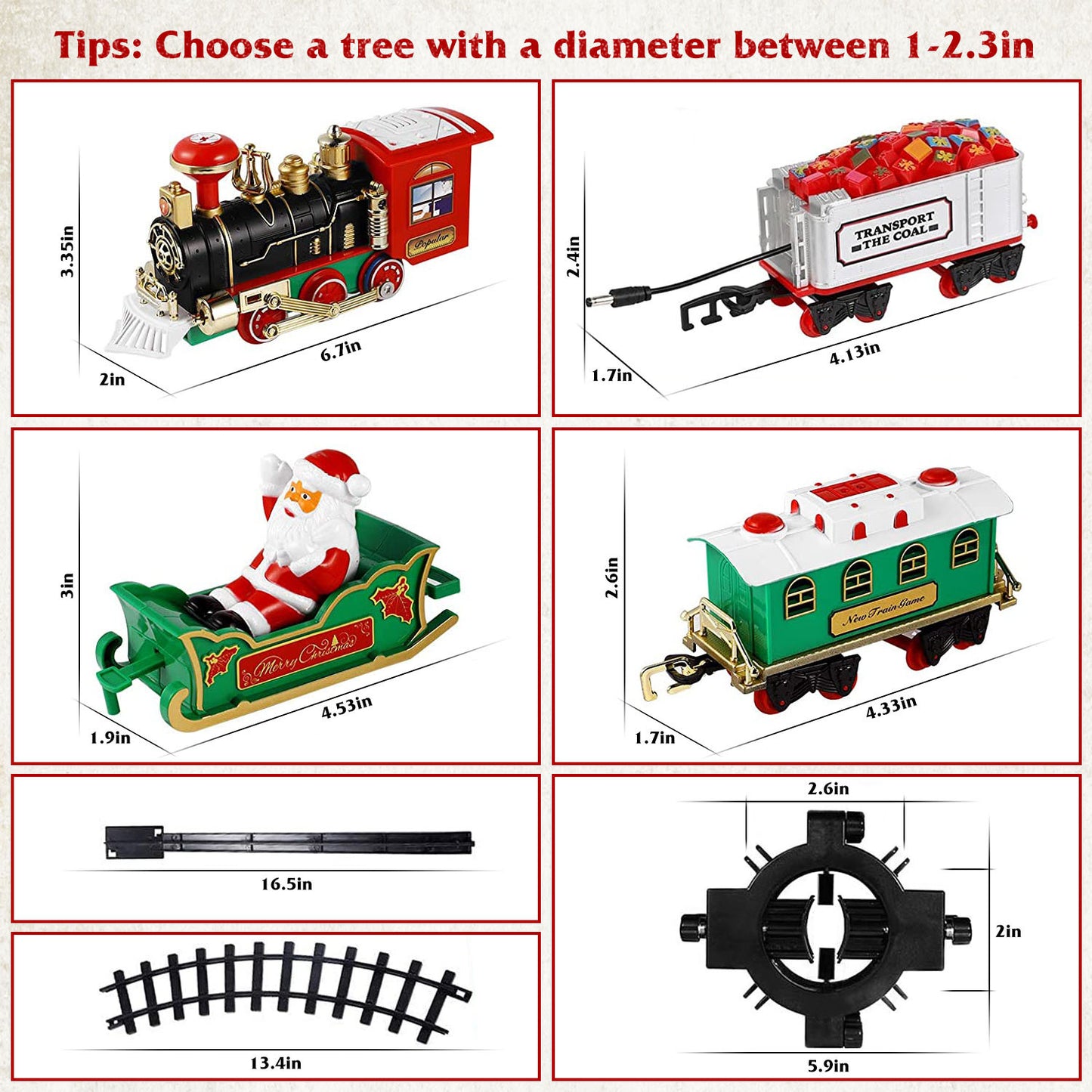 Electric Train Set Kid Toy Xmas Steam