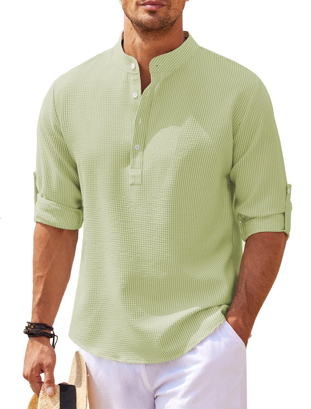 Men's Elegant Long Sleeve Pullover Shirt