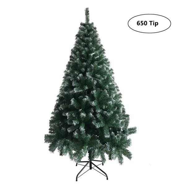 Green Spray White Christmas Tree | Approximately 6 feet