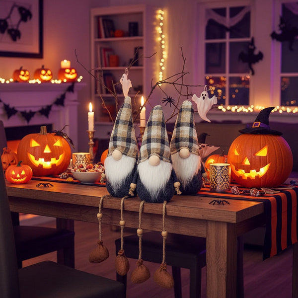 3PCS Set Christmas Gnomes Decorations Harvest & Thanksgiving Home Table Ornaments
