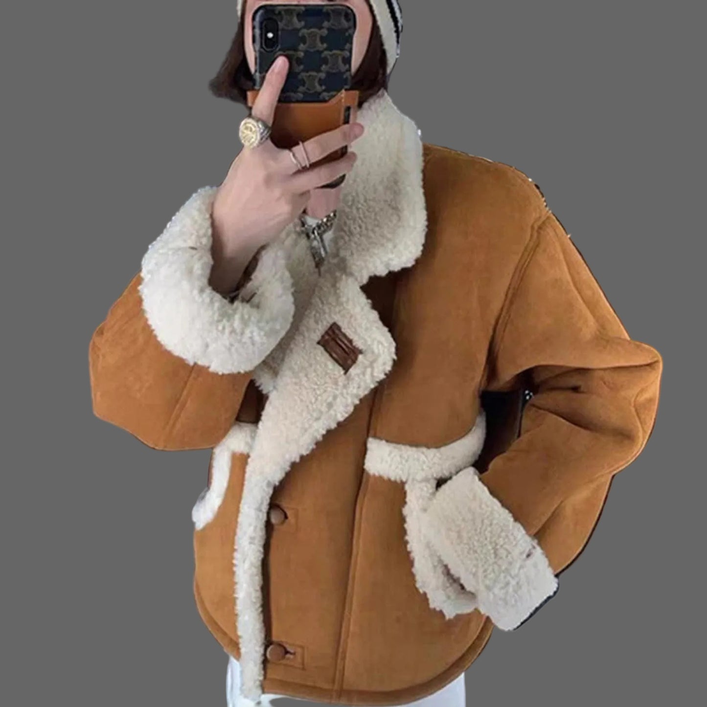 Little Fragrant Wind Fur One Padded Thick Jacket Female
