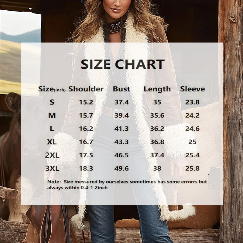 Vintage Coat Women |  Long Plush Coat With Fur Collar