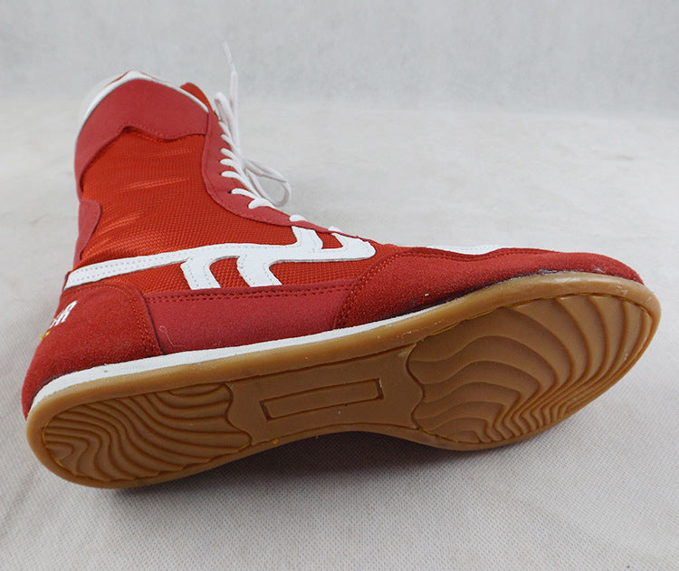 Men's Boxing & Wrestling Shoes | High Quality Boots To Increase Your Height | Red & Black