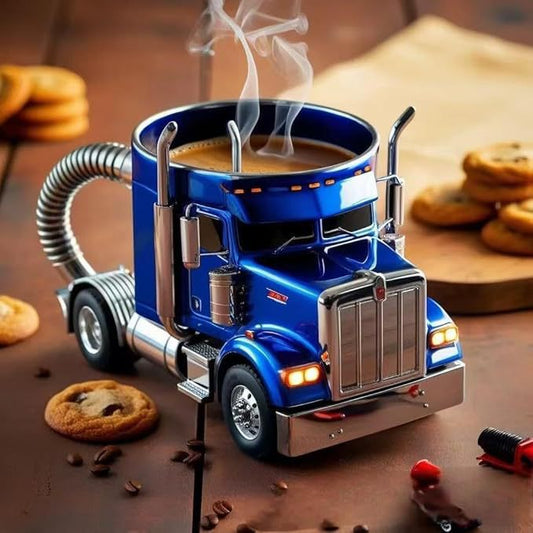 Semi Truck Coffee Mug – Durable Handcrafted Trailer Shaped Coffee Cup