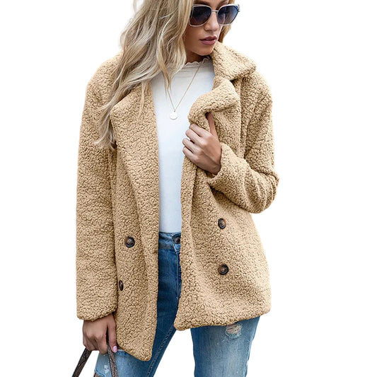 Casual and Elegant Women's Winter Coat | Button Jacket Cardigan