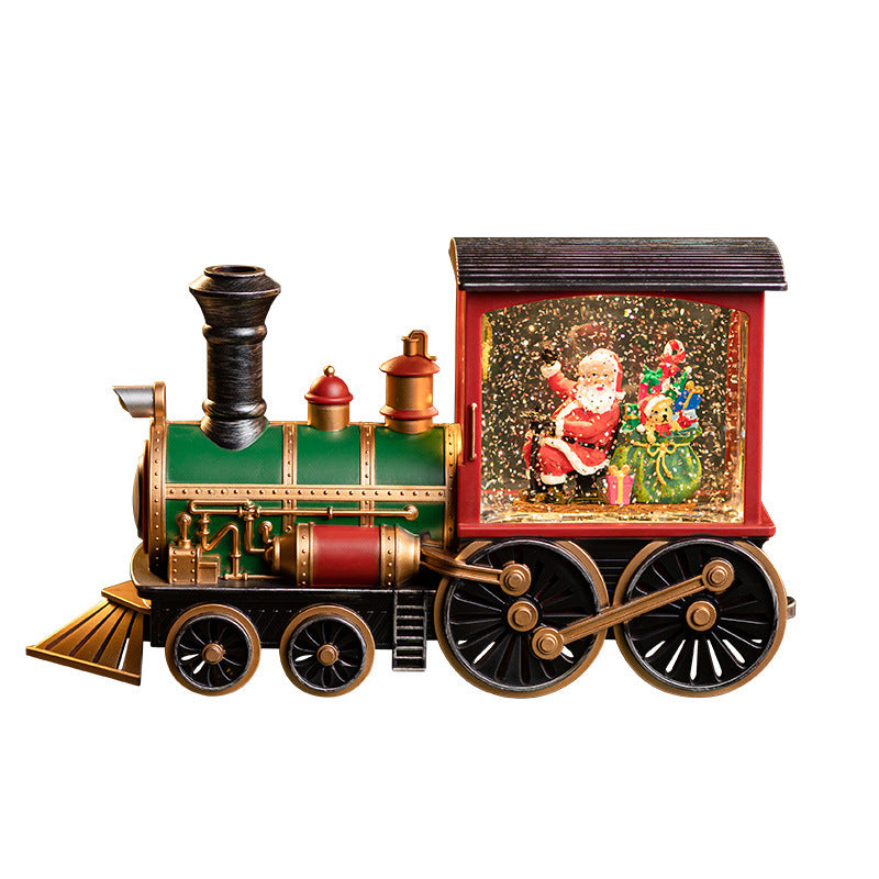Christmas Train Music Box | Toy With Snow Crystal Ball Children's Toys
