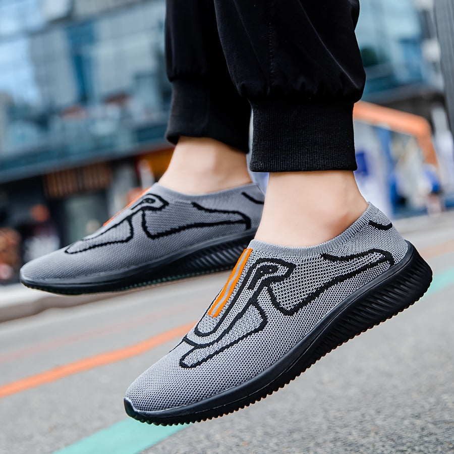 Mens Mesh Slipon Sneakers Loafers  Athletic Shoes  Lightweight And Breathable Walking Shoes