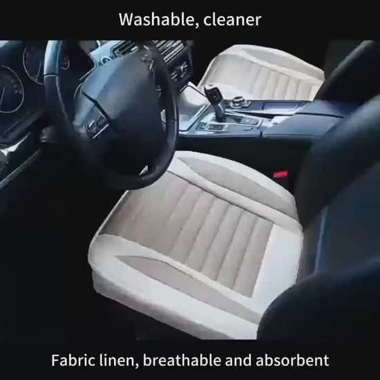 1pc Car Automobiles Seat Cover Cover Flax Cushion Seasons Universal Breathable For Most FourDoor Sedan  Suv UltraLuxury Car Cheap