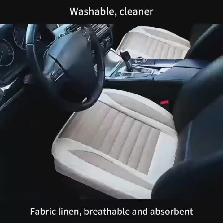 1pc Car Automobiles Seat Cover Cover Flax Cushion Seasons Universal Breathable For Most FourDoor Sedan  Suv UltraLuxury Car Cheap