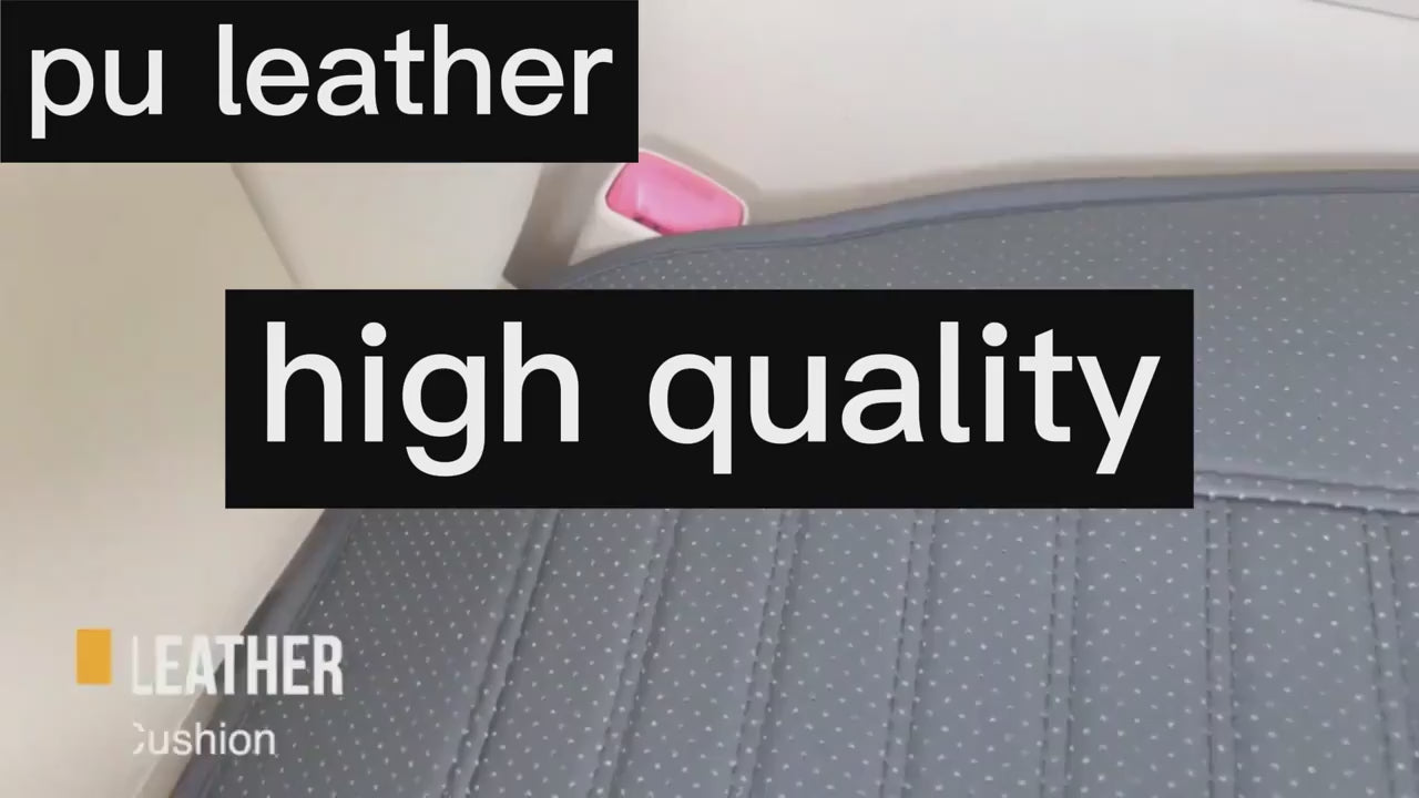 1pc Car Front Seat Protector PU Leather Car Seat Cushion Universal For Most Vehicles