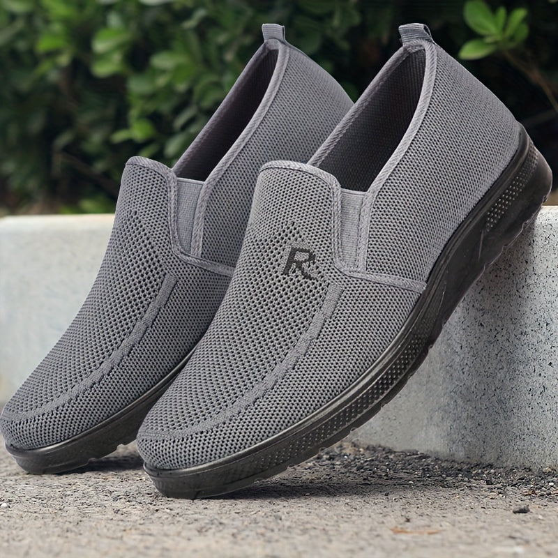 Mens Premium Woven SlipOn Loafers  Rich Solid Hues Super breathable  AntiSlip  Durable Comfort for Casual Walking  Outdoor Adventures