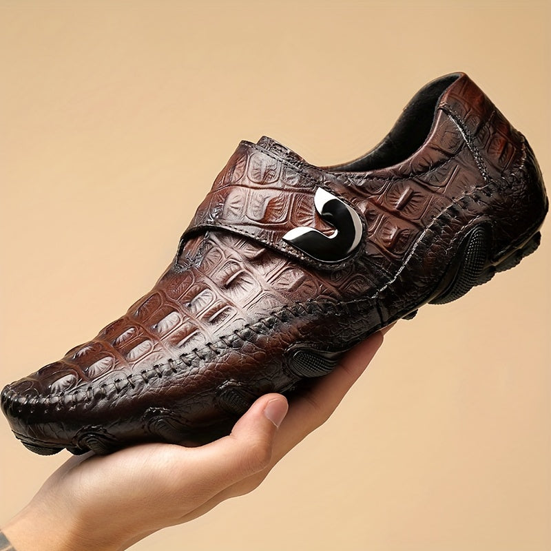 Mens Comfort Street Loafers  Secure Fit NonSlip Rubber Sole Premium Cowhide Versatile for All Seasons